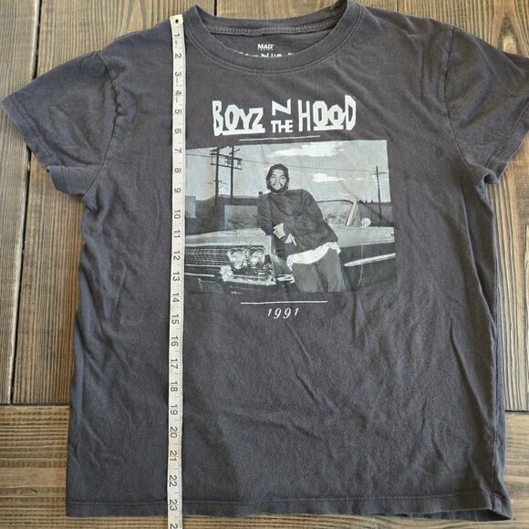Vintage Boyz In The Hood 1991 Black Graphic T-Shirt Medium Y2K Ice Cube 90s Rap - Picture 5 of 5